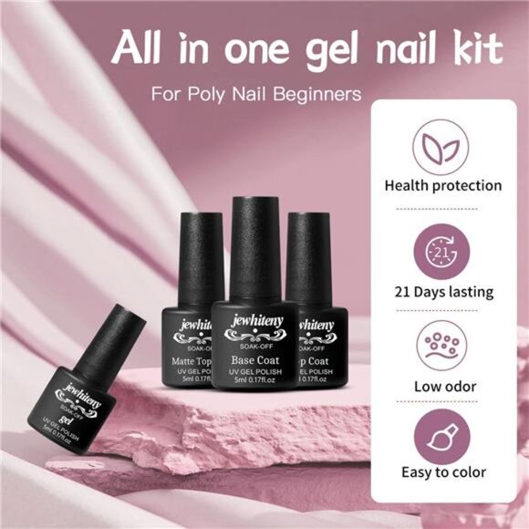 27 Colors Nail Polish Kit with U V Light, U V LED Nail Dryer Lamp Curing Gel - Picture 5 of 8